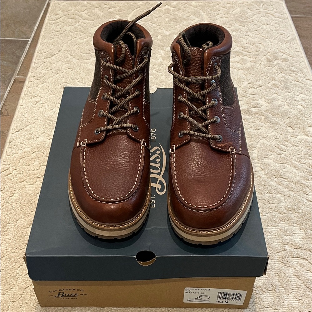 G.H. Bass & Co. Men's Dark Brown Leather Boots